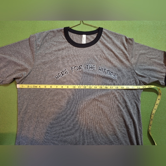 "Here for the Hitties" Heather Grey tshirt Harry Styles size XL - Picture 2 of 6